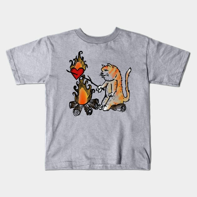 Réchauffe mon cœur Kids T-Shirt by Saby.chufolle